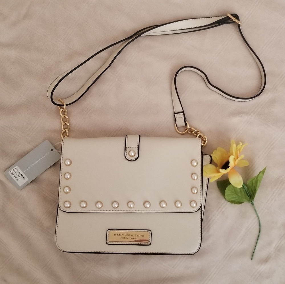 Andrew Marc New York Purse with pearl details